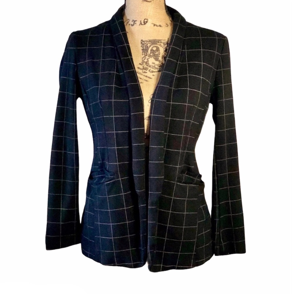Apt. 9 Windowpane Pattern Blazer - image 1